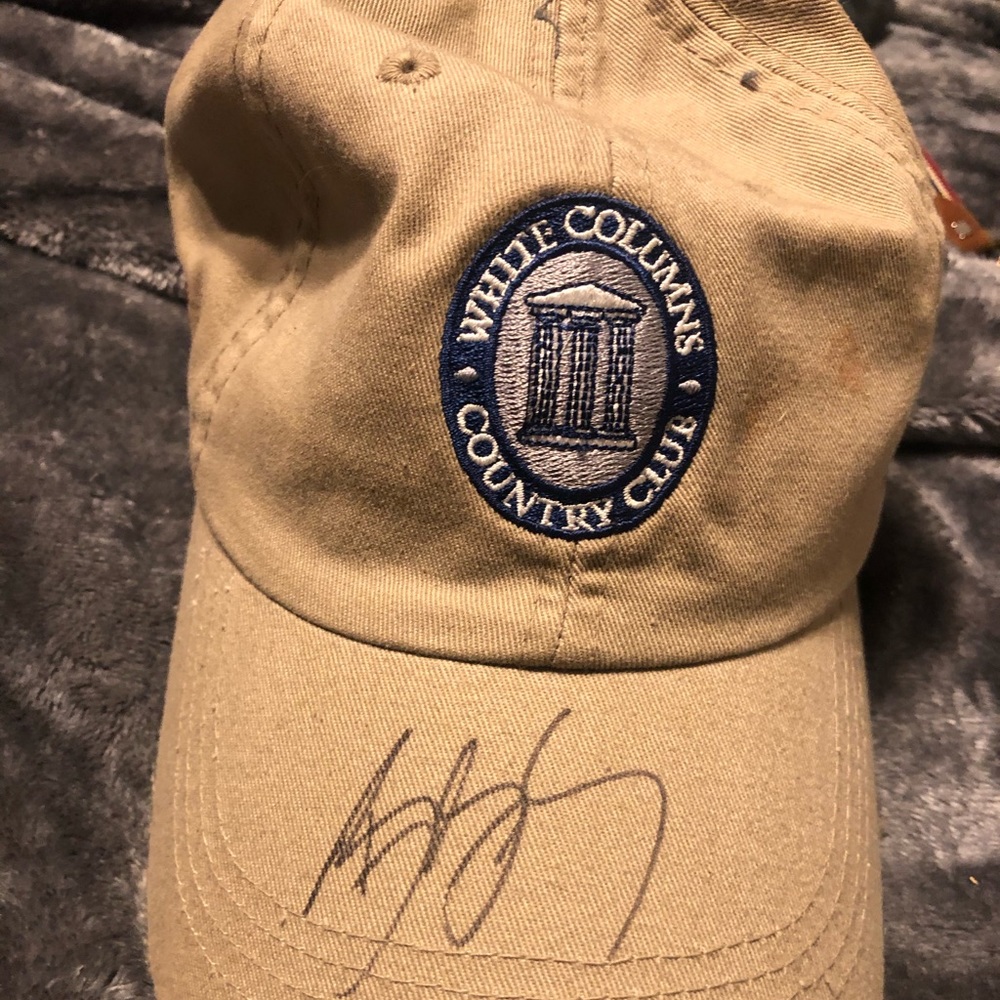 Country club golf cap signed by wrestler Goldberg!